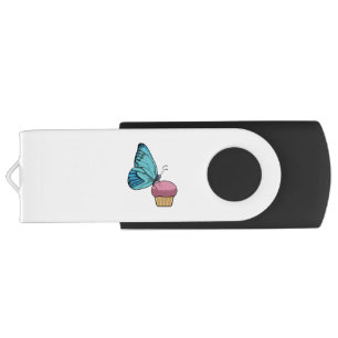 Butterfly with Muffin Flash Drive