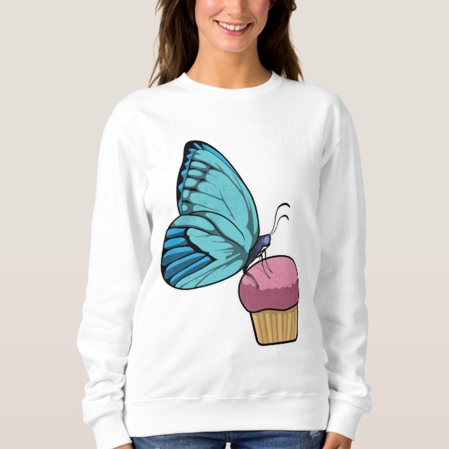 Butterfly with Muffin Sweatshirt (Front)