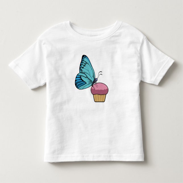 Butterfly with Muffin Toddler T-shirt (Front)