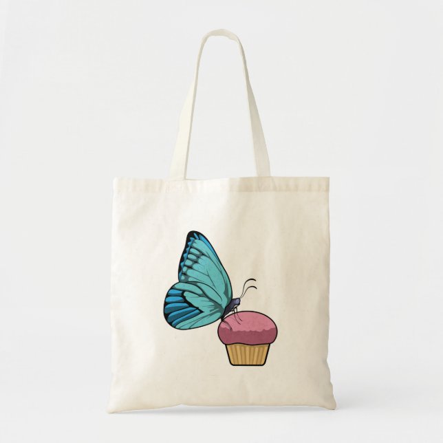 Butterfly with Muffin Tote Bag (Front)