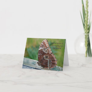 Butterfly with quote card