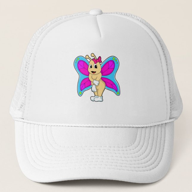 Butterfly with Ribbon Trucker Hat (Front)