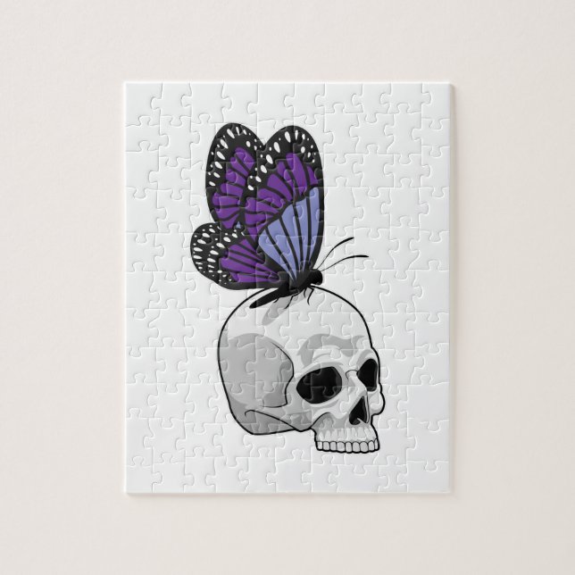 Butterfly with Skull Jigsaw Puzzle (Vertical)