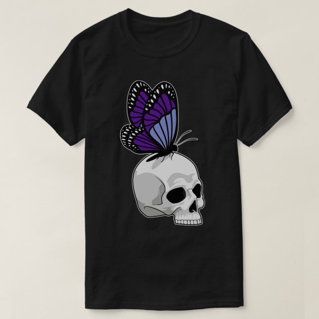 Butterfly with Skull T-Shirt (Design Front)