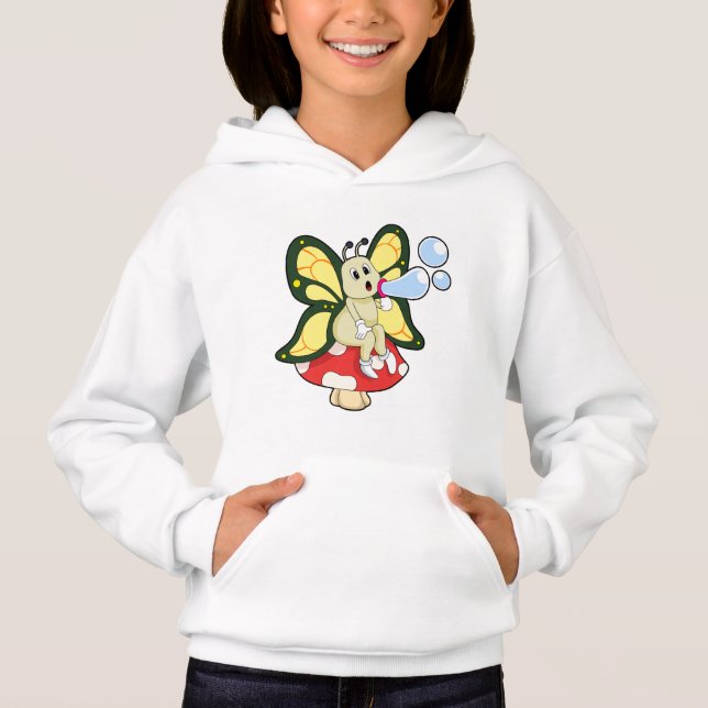 Butterfly with Soap bubbles Hoodie (Front)