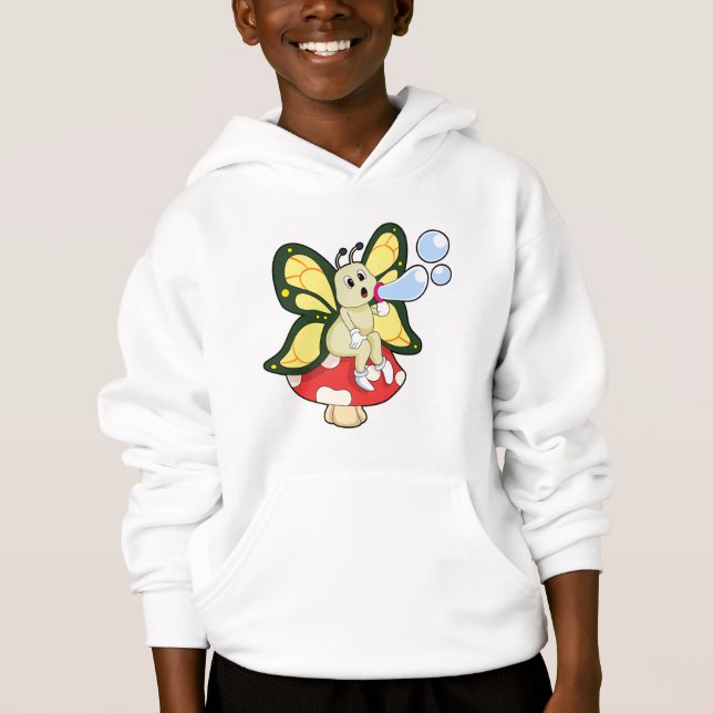 Butterfly with Soap bubbles Hoodie (Front)