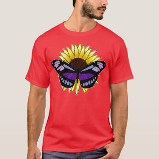Butterfly with Sunflower T-Shirt