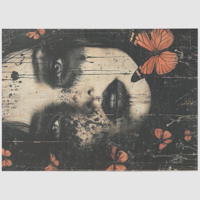 Butterfly Woman Tissue Paper (Front)