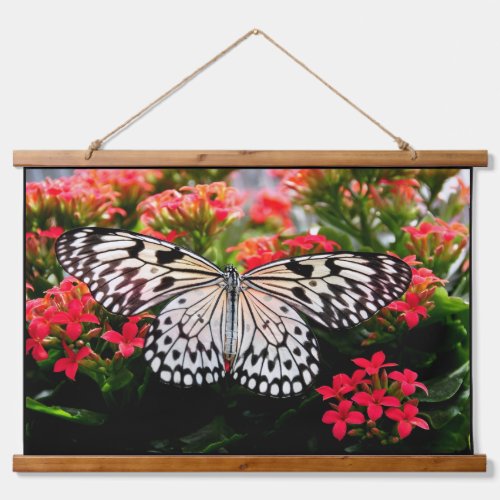 Butterfly Wood Topped Wall Tapestry