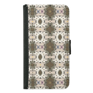 Butterfly Woodcarving Samsung Galaxy S5 Wallet Case