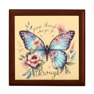 Butterfly wooden jewelry box