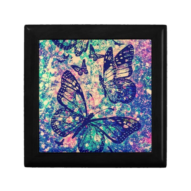 Butterfly Wooden Jewelry keepsake box (Front)