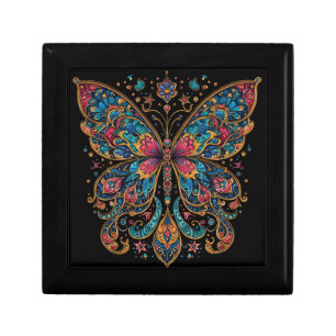 Butterfly Wooden Jewelry Keepsake Box