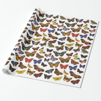 Butterfly Wrapping Paper by grandjatte at Zazzle