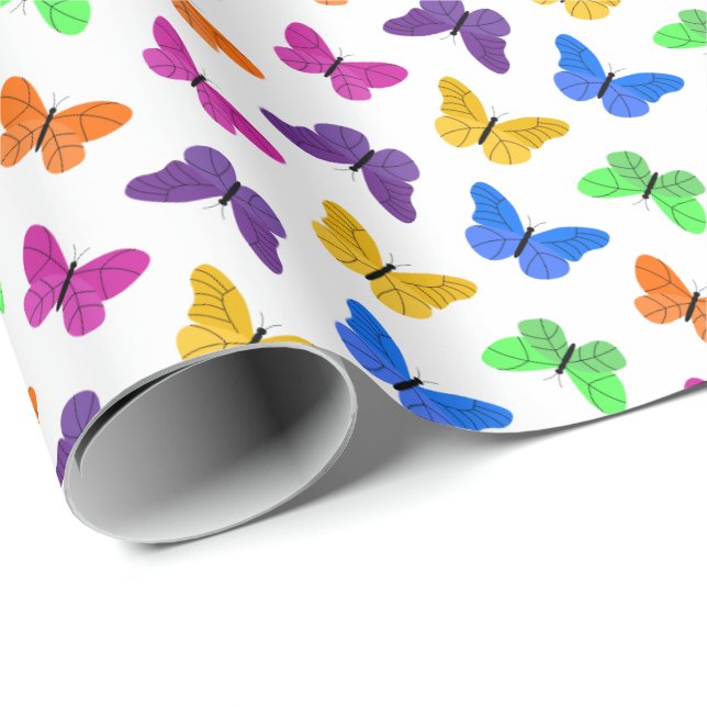Butterfly Wrapping Paper (Roll Corner)