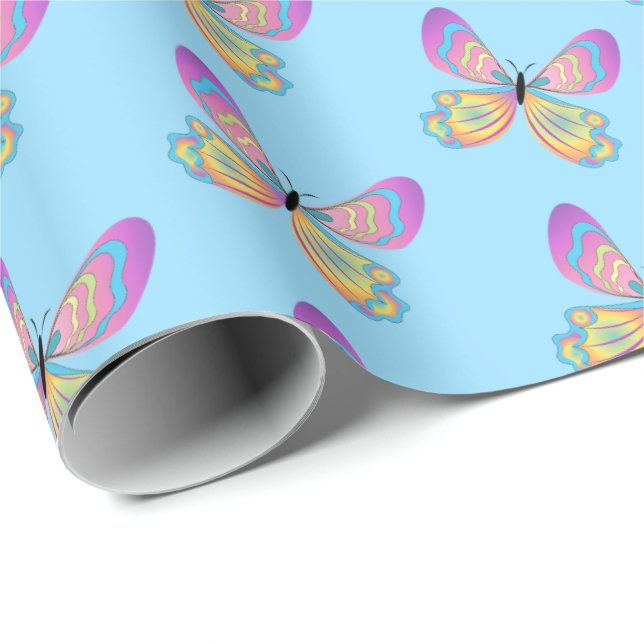Butterfly Wrapping Paper (Roll Corner)