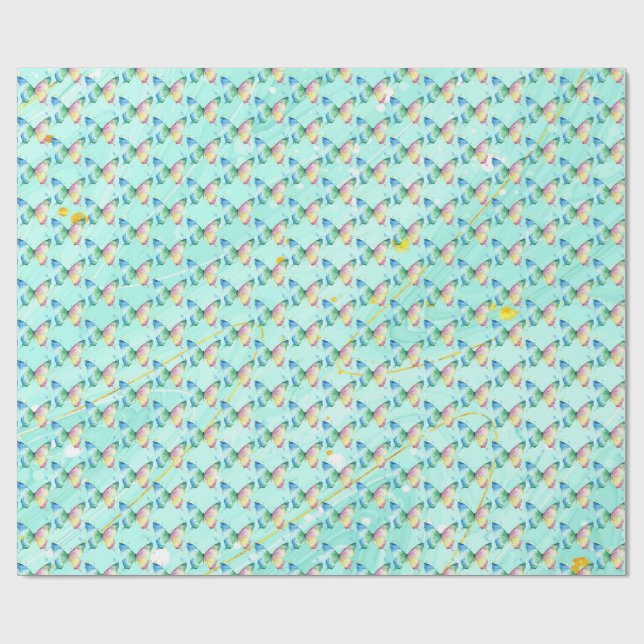 Butterfly Wrapping Paper (Flat)