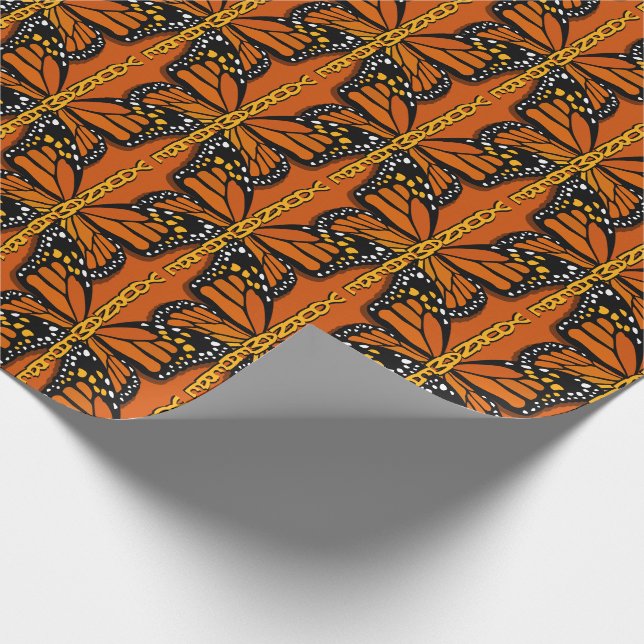 Butterfly Wrapping Paper Personalized Gift Paper (Corner)