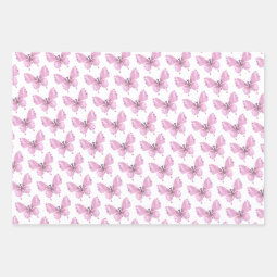 Butterfly Wrapping Paper Sheets | Zazzle
