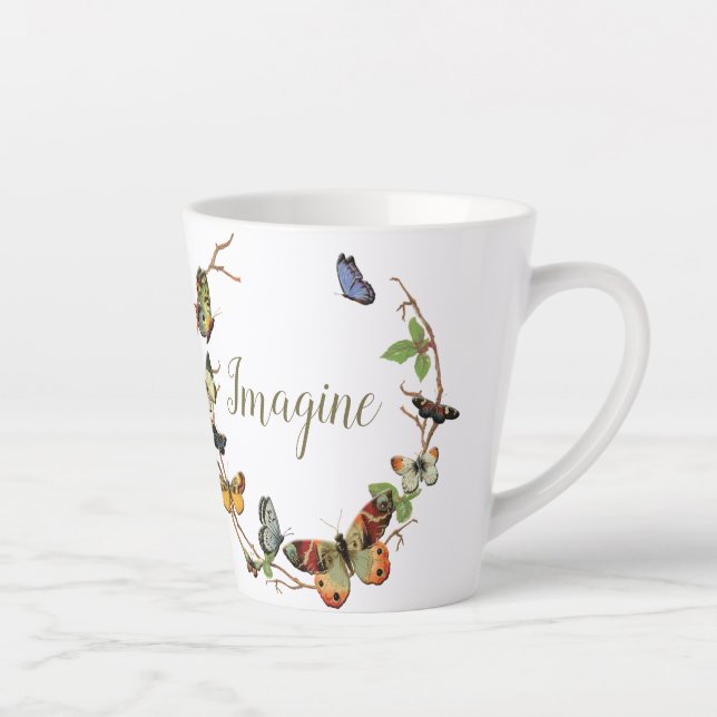 Butterfly Wreath Personalize Mug (Right)