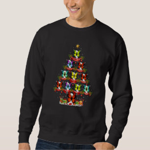 Butterfly  Xmas Holiday Santa Butterfly Christmas  Sweatshirt