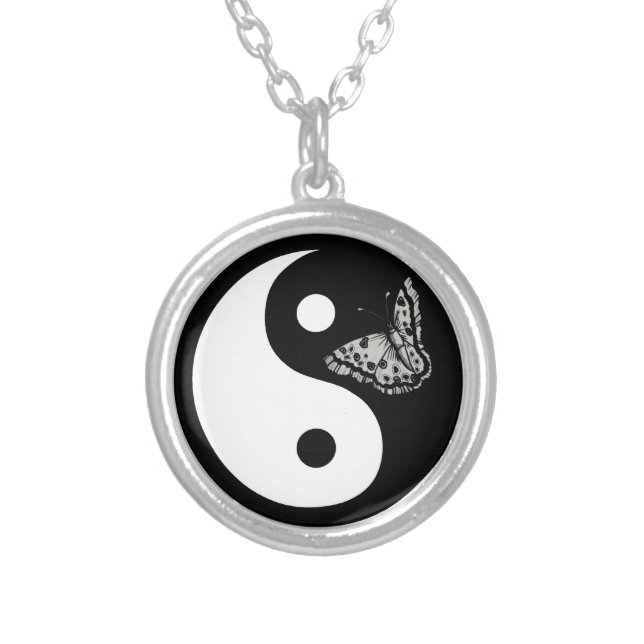 Butterfly Yin Yang Necklace (Front)