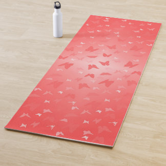 Butterfly Yoga Mats Custom Pink Butterfly Yoga Mat