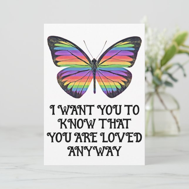 Butterfly You Are Loved Card (Standing Front)
