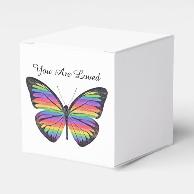 Butterfly You Are Loved Favor Box (Front Side)