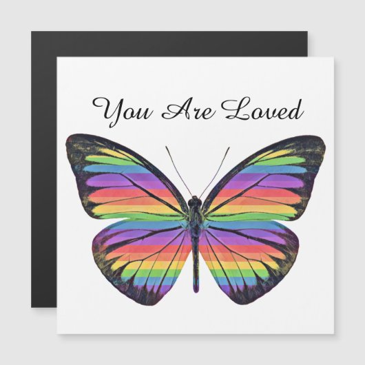 Butterfly You Are Loved Magnetic Card (Front/Back)