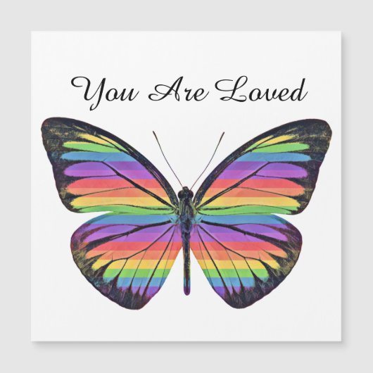 Butterfly You Are Loved Magnetic Card (Front)