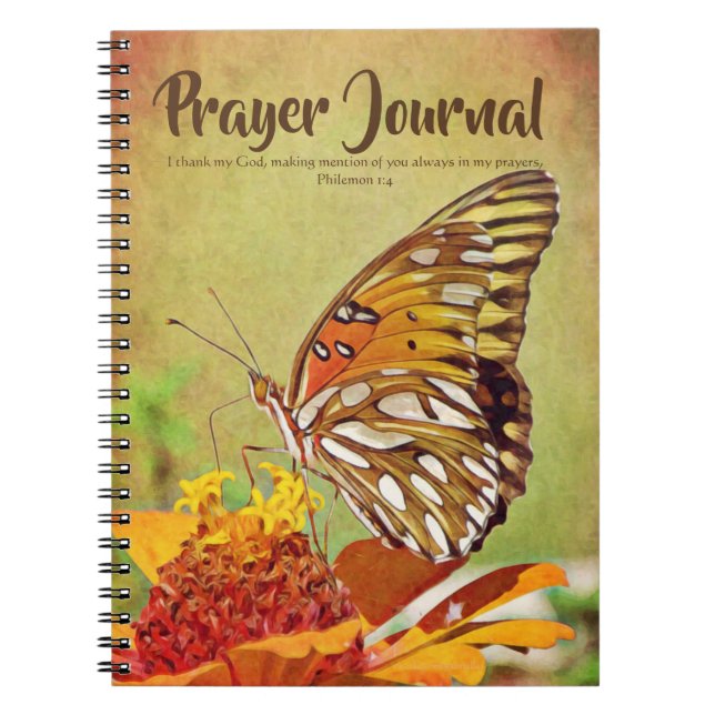 Butterfly Zinnia Prayer Journal (Front)