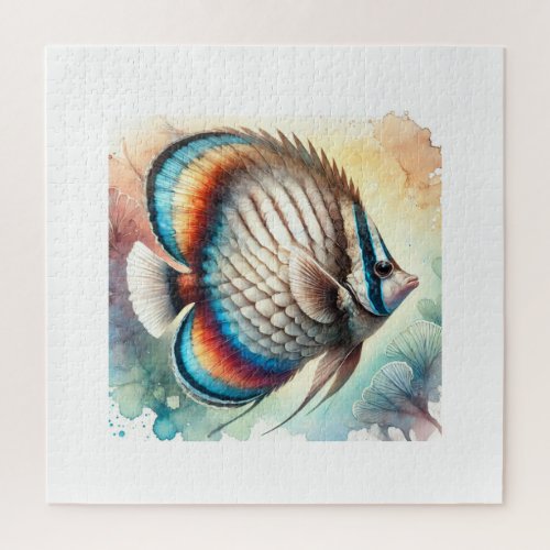 Butterflyfish Beauty 240624AREF135 _ Watercolor Jigsaw Puzzle