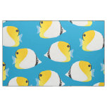 Butterflyfish Tropical Fish Print Pattern Fabric