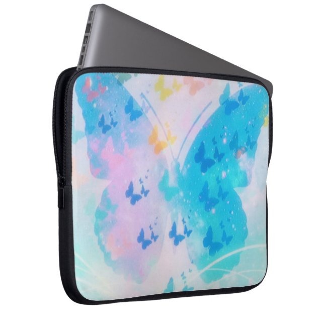 Butterfly's Cloudier Laptop Sleeve (Front Right)