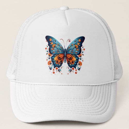 Butterflys Colorful Splash Trucker Hat