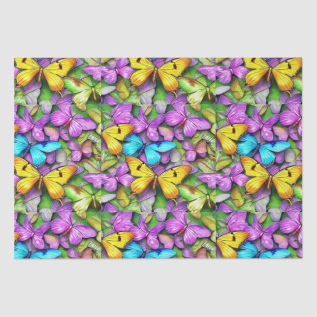 Butterfly's Colorful Tissue Paper (Front)