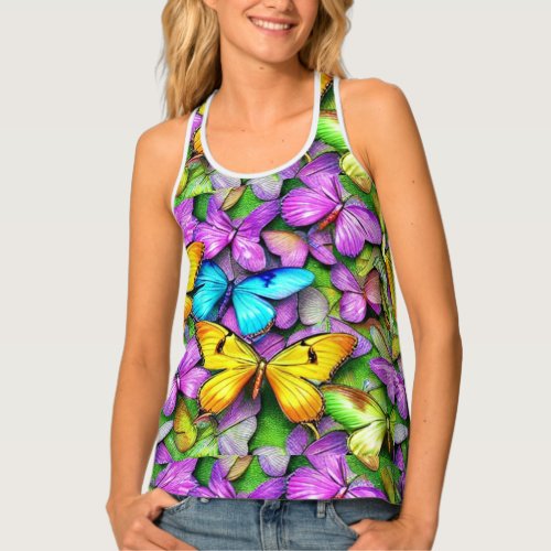 Butterflys Colourful Tank Top