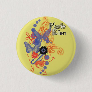 butterflys pinback button