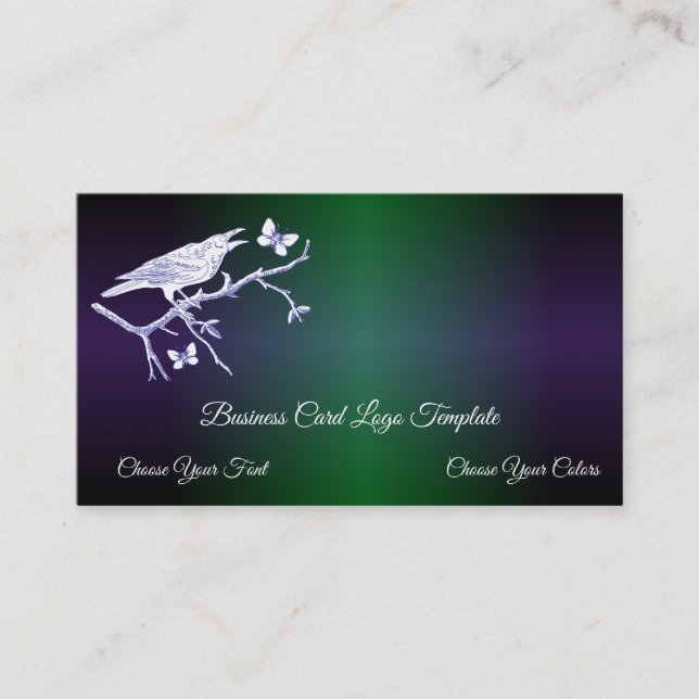 Butterfly's & Raven Business Card (Front)