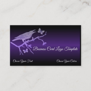 Butterflys & Raven Logo Business Card