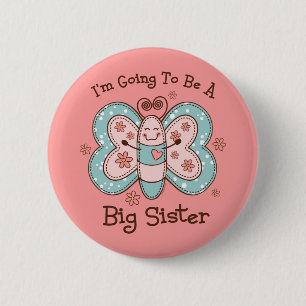 Butterly Future Big Sis Pinback Button