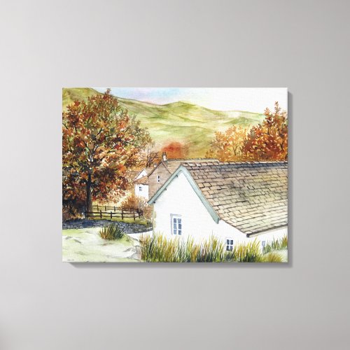 Buttermere Village Lake District England Canvas Print