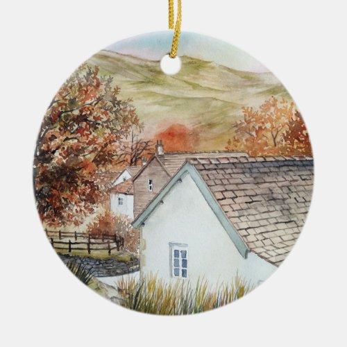 Buttermere Village Lake District England Ceramic Ornament