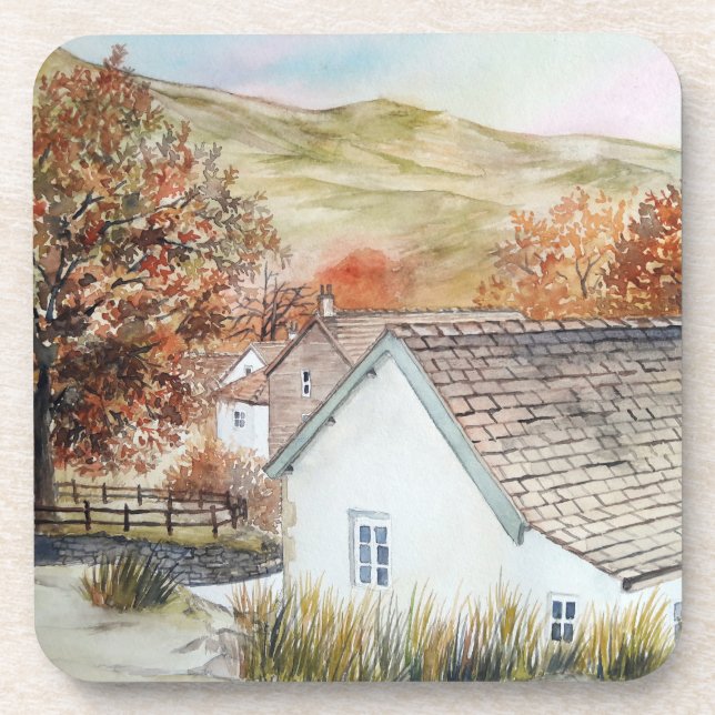 Buttermere Village, Lake District, England Coaster (Front)