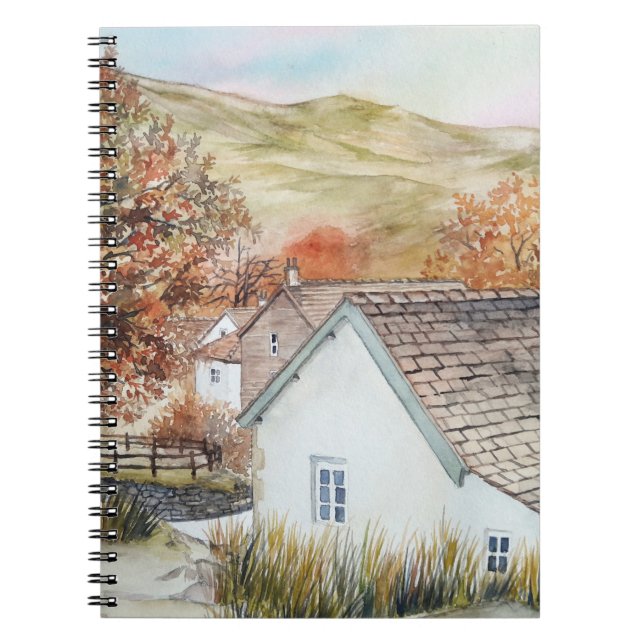 Buttermere Village, Lake District, England Notebook (Front)