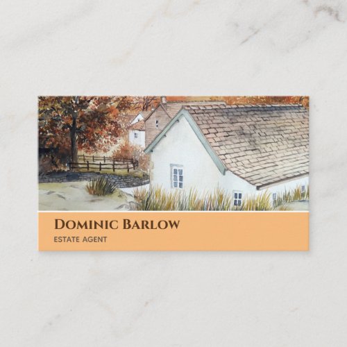 Buttermere Village Lake District Watercolor Business Card