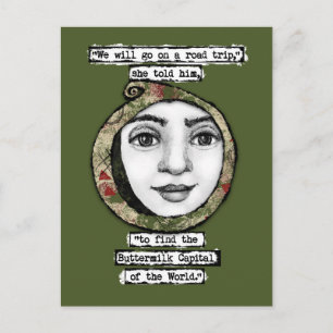 Buttermilk Capital Of The World Postcard