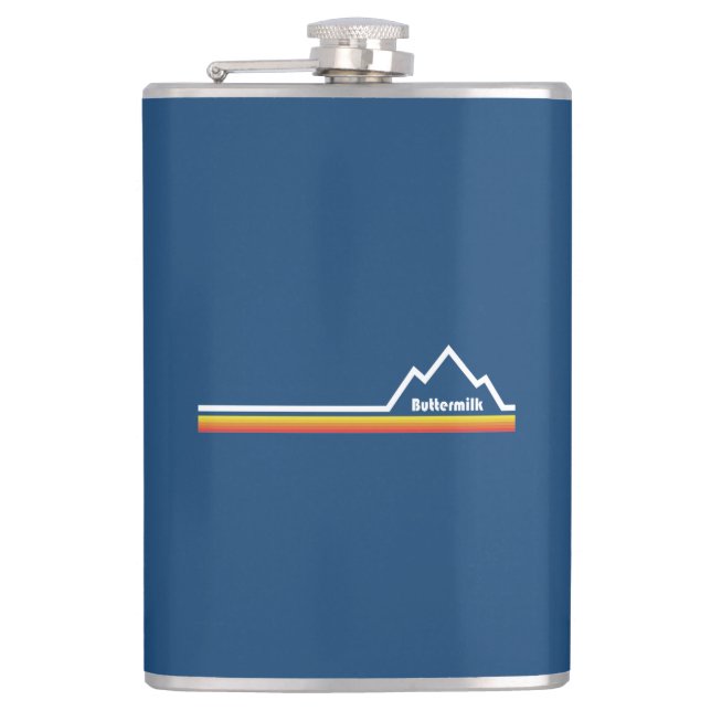 Buttermilk Colorado Flask (Front)