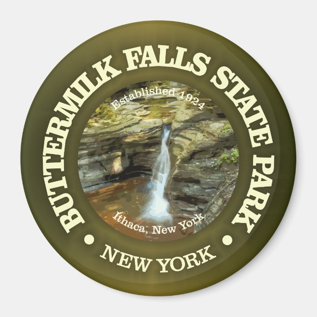 Buttermilk Falls SP Magnet (Front)